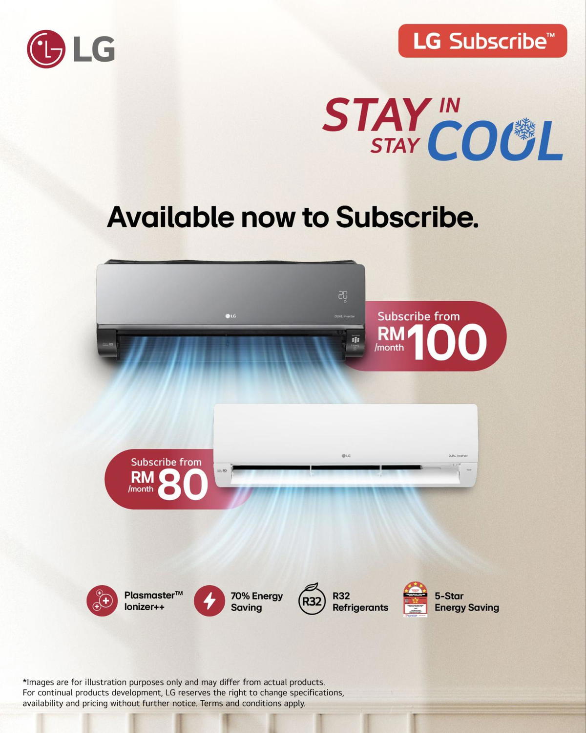 Hot Weather? No Worries. LG Subscribe™ Has The Perfect Cooling Solution For You 1 hot weather no worries lg subscribe has the perfect cooling solution for you 1